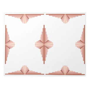 Deko-Elemente in Rose Notizblock