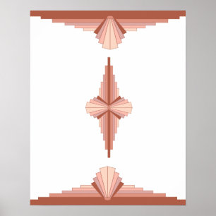 Deko-Elemente in Rose Poster