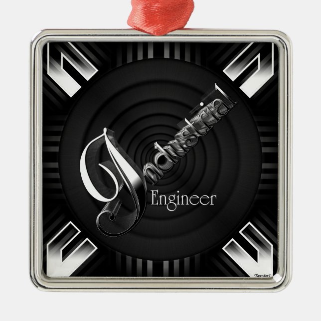 Deko Flare, Ingenieur der Industrie Ornament Aus Metall (Vorne)