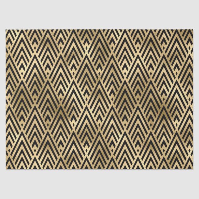 Deko-Fliesenmuster aus Gold Seidenpapier (Vorderseite)