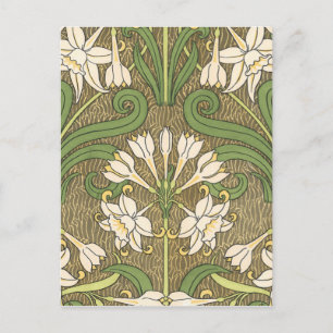 Deko Floral White Postkarte
