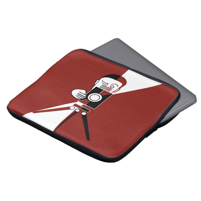 Deko-Fotograf und -Kamera Laptopschutzhülle (Vorne Oben)