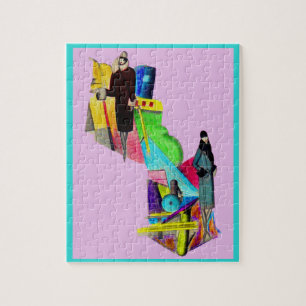 Deko-Frauen in den 1930er Jahren drucken etwas Ext Puzzle