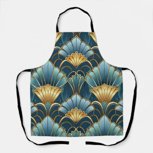 Deko für aquamarine Goldkunst Schürze