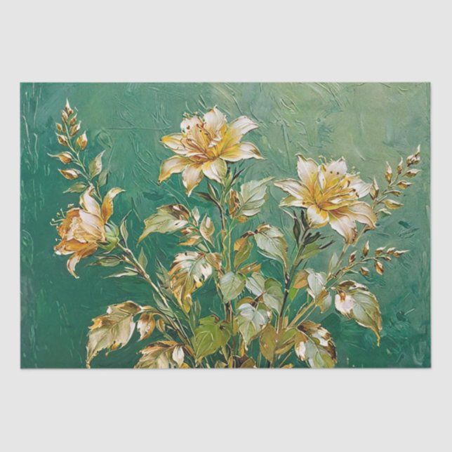 Deko für Blumenöle Seidenpapier (Vorderseite)
