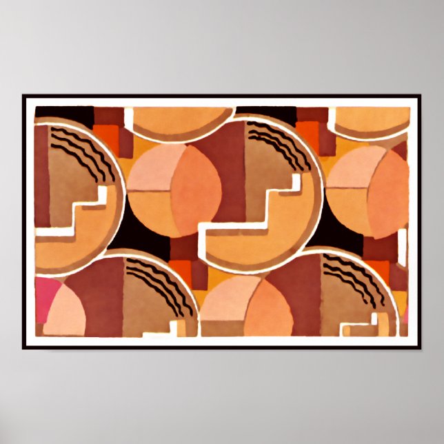 Deko Geometric in Orange (Vorne)