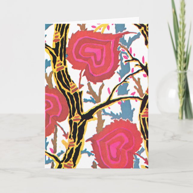 Deko-Herzen Karte (Vorderseite)