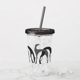 Deko Hounds Acrylic Tumbler Grau Acryltrinkbecher