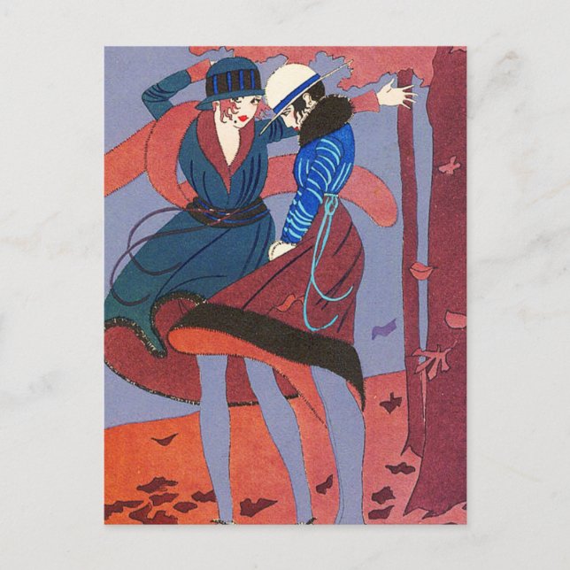 Deko Illustration Postkarte (Vorderseite)