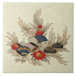 Deko im asiatischen Ozean Fliese