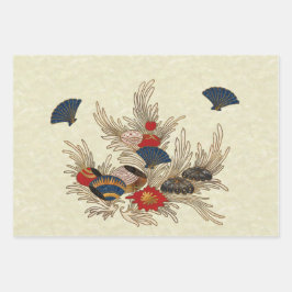 Deko im asiatischen Ozean Geschenkpapier Set