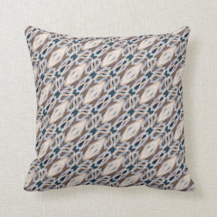 Deko in dunkelblauem Beige Kissen