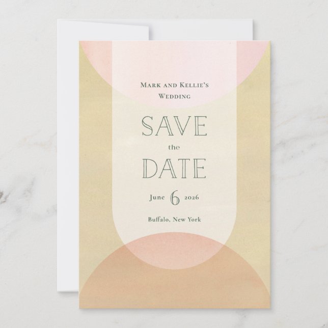 Deko-inspiriertes Save-the-Date Save The Date (Vorderseite)