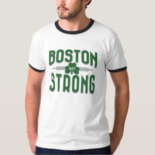 Deko-Kleeblatt-Iren Bostons starke T-Shirt
