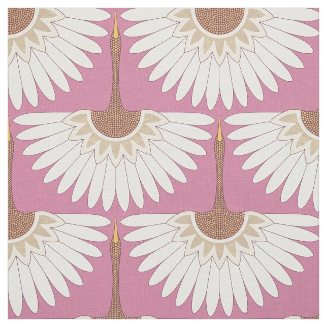 Deko Krane rosa Stoff (Muster)