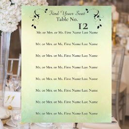 Deko-Leaf-Hochzeitszeichen des verzauberten Abends