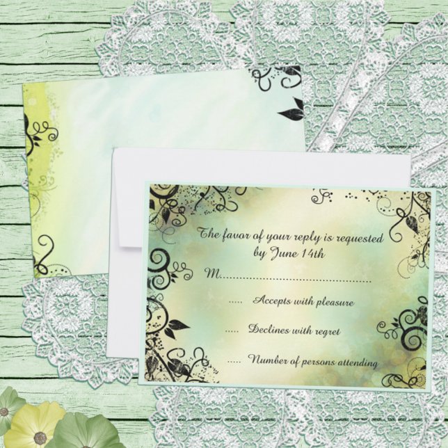 Deko Leaf Wedding RSVP vom verzauberten Abend (Von Creator hochgeladen)