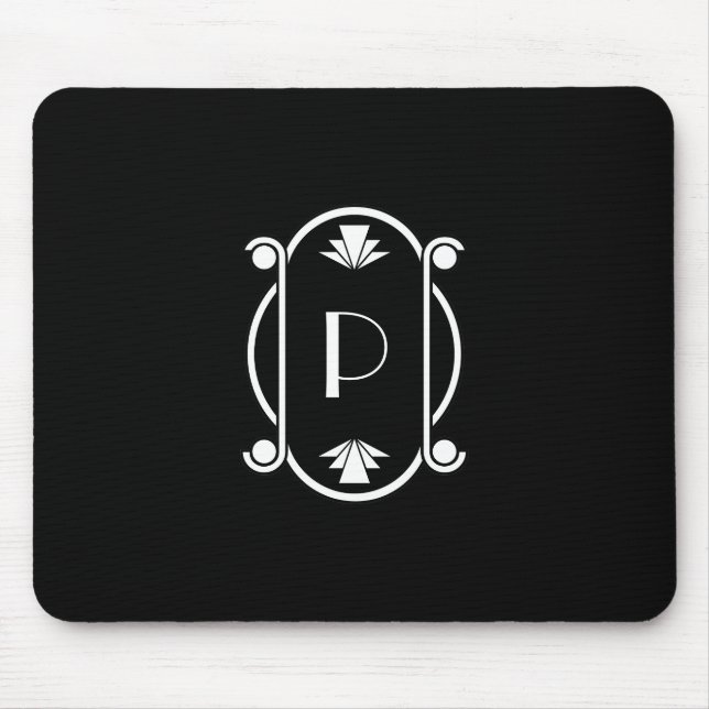 Deko mit Monogramm Mousepad (Vorne)