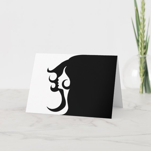 Deko Mod Woman Karte (Vorderseite)