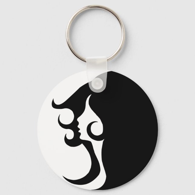 Deko Mod Woman Schlüsselanhänger (Vorderseite)