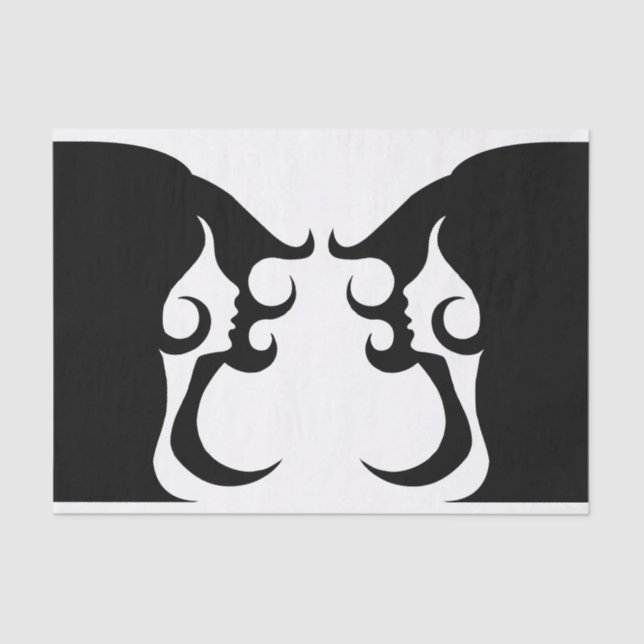 Deko Mod Woman Seidenpapier (Vorderseite)