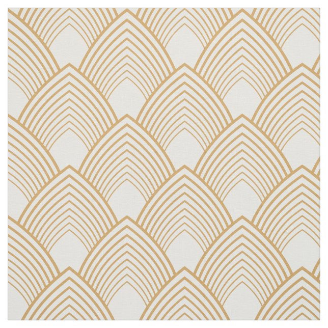 Deko-Muster aus Gold und Weiß Stoff (Muster)