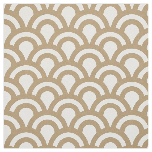Deko-Muster aus Gold und Weiß Stoff (Muster)
