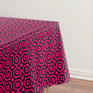 Deko-Muster in Rot und Schwarz Tischdecke