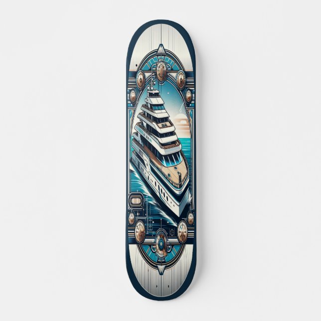 "Deko Nautical Elegance Deck" Skateboard (Vorne)