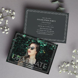 Deko Overlay Foto Graduation Party Einladung