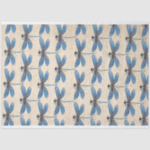 Deko-Papier für die Möbel des Blauen Drachenfliege