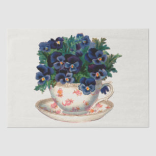 DEKO-PAPIER : VINTAGE-TEETASSE SEIDENPAPIER
