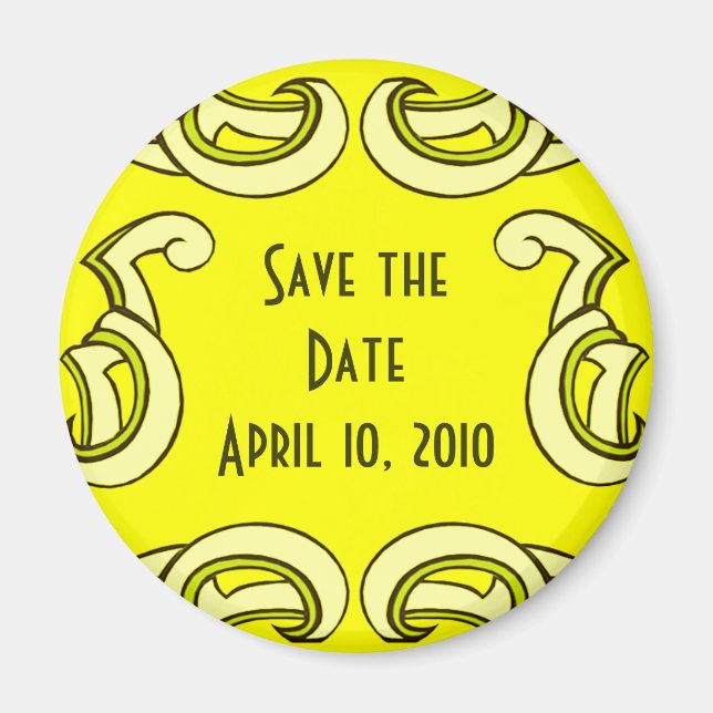 Deko Save the Date Magnet (Vorne)