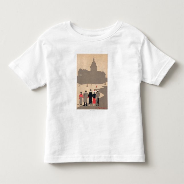 Deko SceneParis, Frankreich Le Pantheon Art Kleinkind T-shirt (Vorderseite)