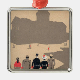 Deko SceneParis, Frankreich Le Pantheon Art Silbernes Ornament