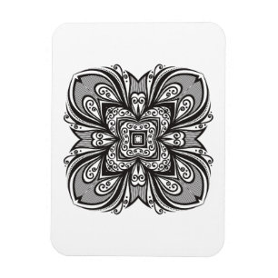 Deko-schwarzes Quadrat inspiriert Magnet
