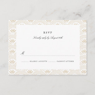 Deko Seigaiha Wedding RSVP Karte