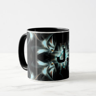 Deko Star mit Monogramm Tasse