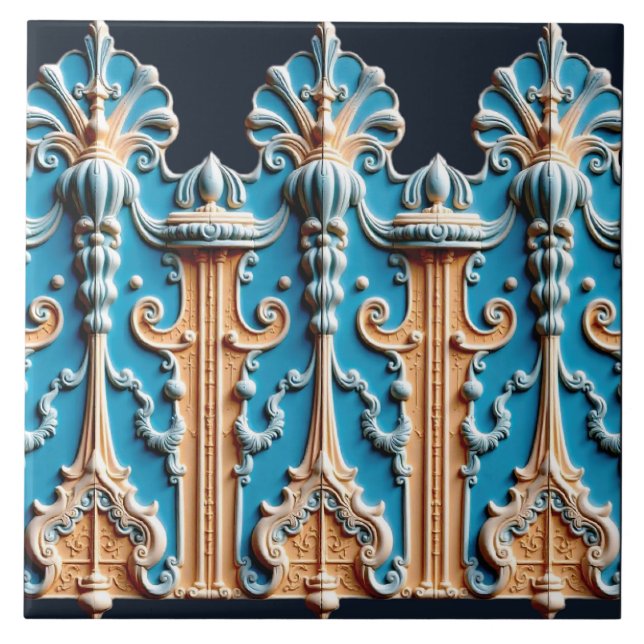 Deko Terra Cotta Fliese (Vorderseite)