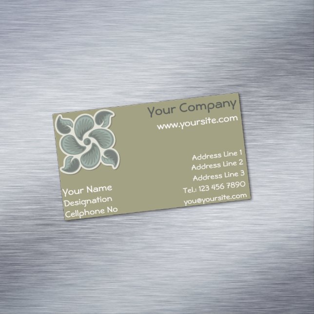 Deko Tile 2 Magnetische Visitenkarte (Beispiel)