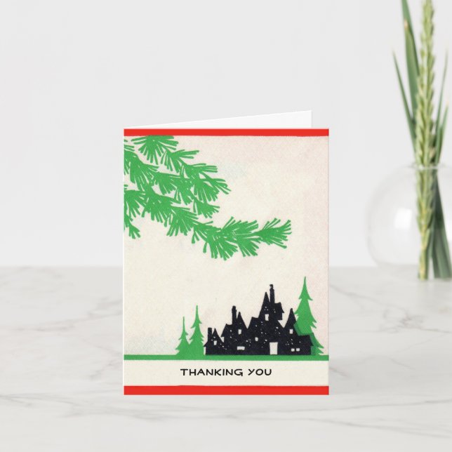 Deko Urlaub danke Ihnen Grußkarte (Vorderseite)