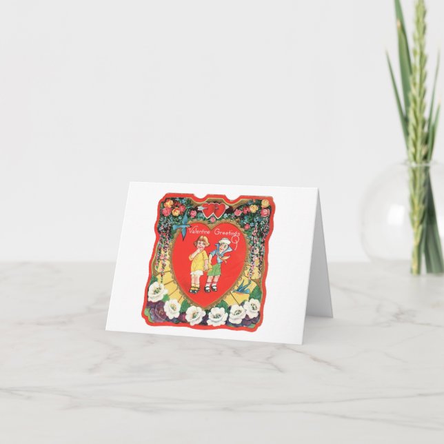 Deko Valentine Couple Karte (Vorderseite)