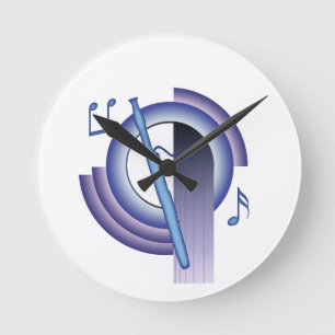 DekoBassoon Runde Wanduhr