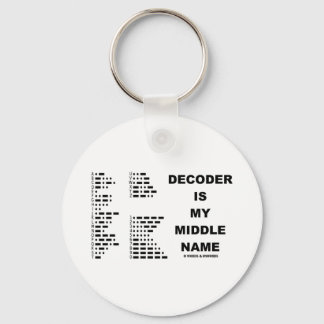 Dekoder ist mein Name in der Mitte (Morse-Code) Schlüsselanhänger