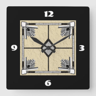 Dekofliese Quadratische Wanduhr