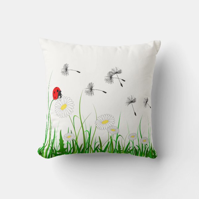 Dekokissen "FRÜHLINGSWIESE" (Vorderseite)