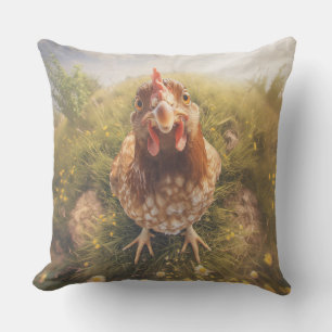 Dekokissen Huhn guckt dich an