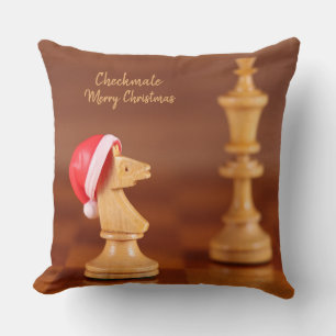 Dekokissen Schachbild zu Weihnachten