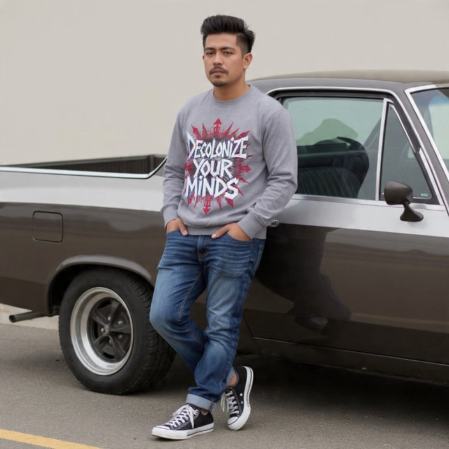 Dekolonisieren Sie Ihre Gedanken (Punkte) Sweatshirt (Von Creator hochgeladen)