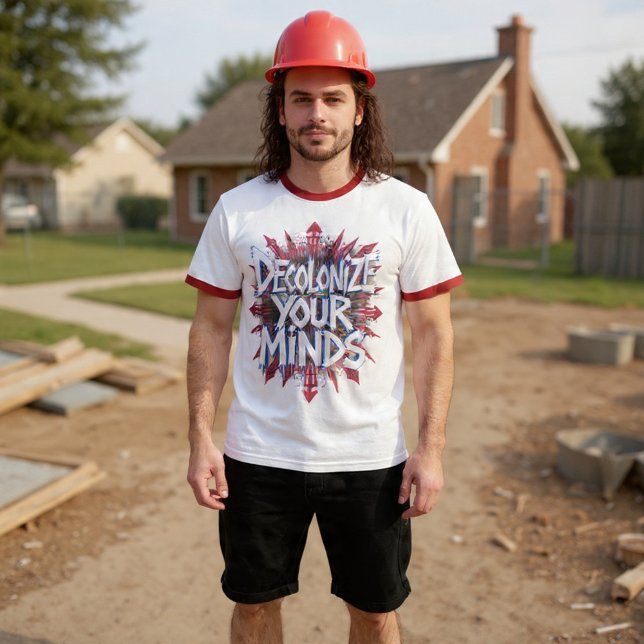 Dekolonisiert Eure Köpfe (Punkte) T-Shirt (Von Creator hochgeladen)